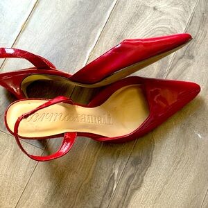 Norma Kamali Vibrant Red Heels